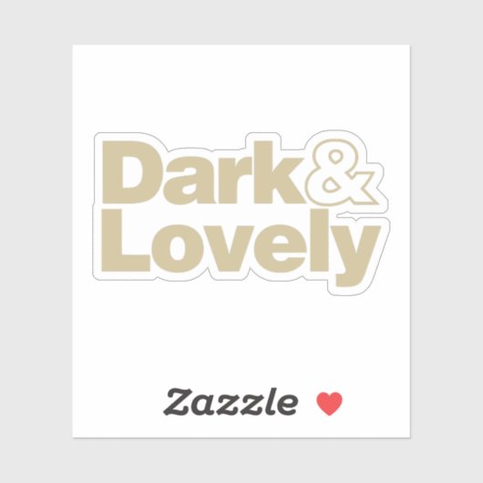 Sticker Classique Sombre Et Belle (Feuille)