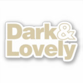 Sticker Classique Sombre Et Belle (Devant)