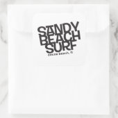 Sticker classique Surf de plage de sable (Sac)