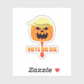 Sticker Classique Trumpkin Pour Halloween (Feuille)