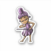 Sticker Classique violon mignon (Devant)