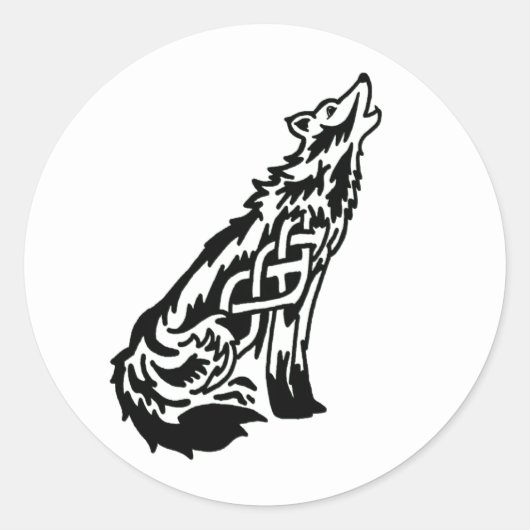 Sticker classique Wolf (Devant)