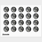 Sticker Classy Music Note (Feuille)