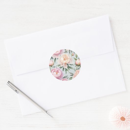 Sticker Classy Peony (Enveloppe)