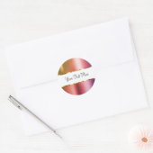 Sticker Classy Rose Gold Custom Étiquette (Enveloppe)