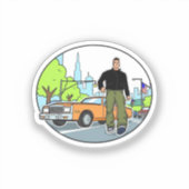 Sticker Claude - GTA 3 (Recto)