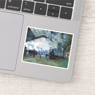 Sticker Claude Monet Arrivée du train de Normandie, Gare