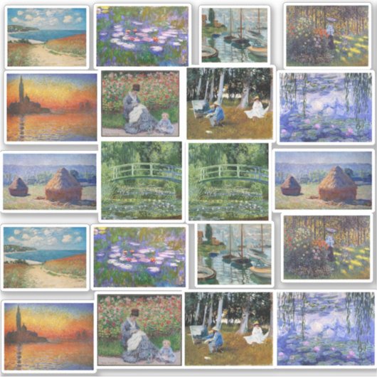 Sticker Claude Monet Art Peintures (Devant)