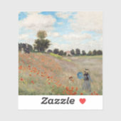 Sticker Claude Monet - Champ de pavot (Feuille)