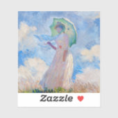 Sticker Claude Monet - Femme avec Parasol face à gauche (Feuille)