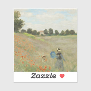 Sticker Claude Monet Le Champ de coquelicots près d'Argent