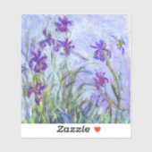 Sticker Claude Monet - Lilac Irises / Iris Mauves (Feuille)