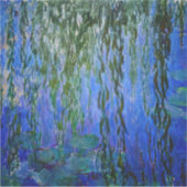 Sticker Claude Monet - Lys d'eau avec saule plumant (Devant)