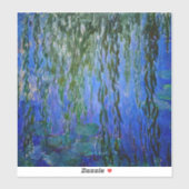 Sticker Claude Monet - Lys d'eau avec saule plumant (Feuille)