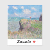 Sticker Claude Monet - Promenade Cliff à Pourville (Feuille)