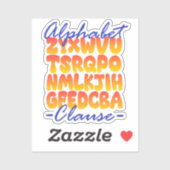 Sticker Clause Alphabet dans la programmation Cobol Autoco (Feuille)