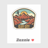 Sticker Clay City, Illinois (Feuille)
