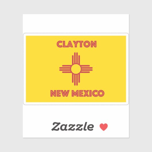 Sticker Clayton NM (Feuille)