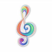 Sticker Clé arc-en-ciel (Devant)
