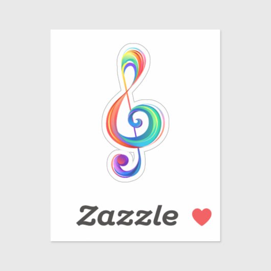 Sticker Clé arc-en-ciel (Feuille)