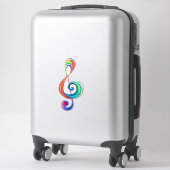 Sticker Clé arc-en-ciel (Sur valise)