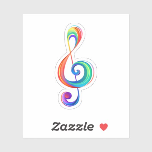 Sticker Clé arc-en-ciel (Feuille)