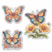Sticker Clé de papillon délicate étanche (Devant)