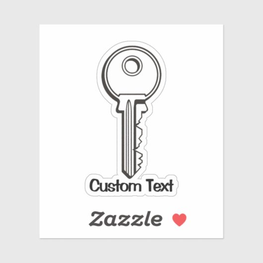 Sticker Clé simple (Feuille)