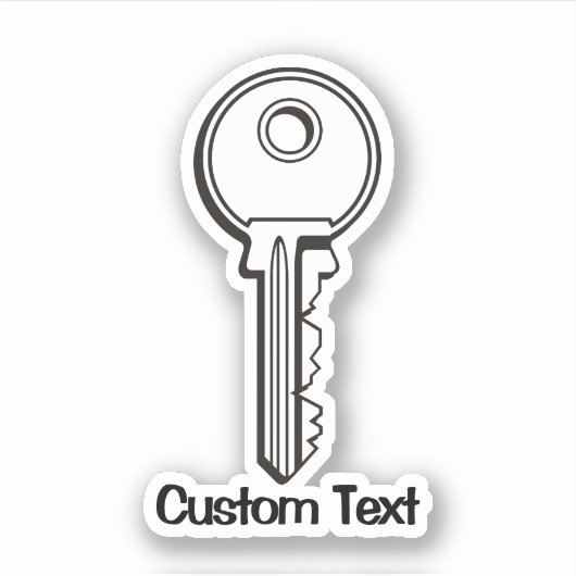 Sticker Clé simple (Devant)