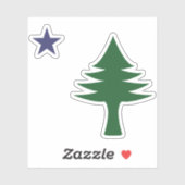 Sticker Clear Drapeau Maine 1901 (Feuille)