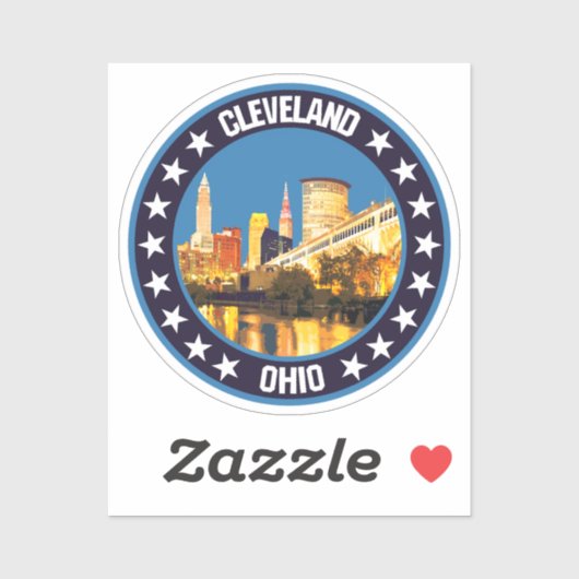 Sticker Cleveland (Feuille)