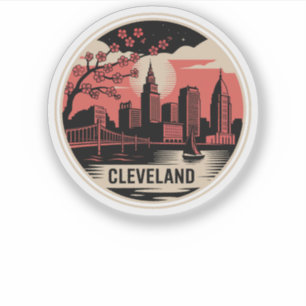 Sticker Cleveland City Ohio USA
