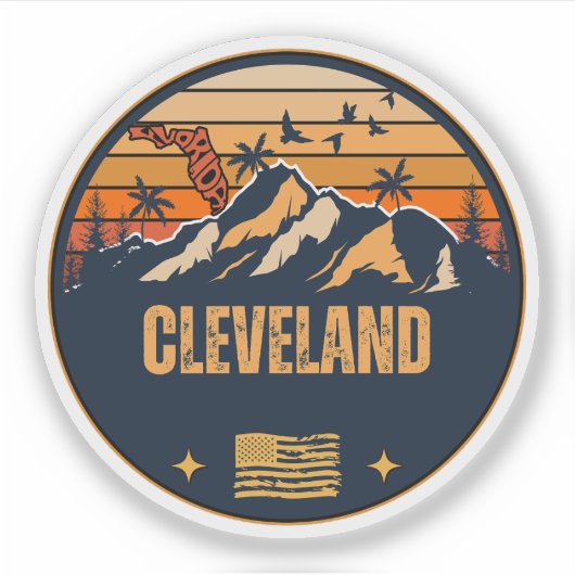 Sticker Cleveland, Floride (Devant)