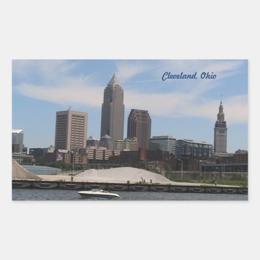 Sticker Cleveland OH Skyline (Devant)
