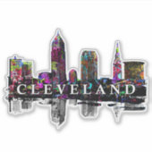 Sticker Cleveland, Ohio en graffiti (Devant)