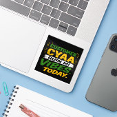 Sticker Client Cyaa Ruiner Mes Vibes Aujourd'hui (Ordinateur portable avec iPhone)