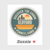 Sticker Clifford, Pennsylvanie (Feuille)