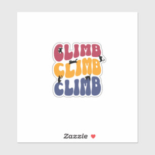 Sticker Climb Cats Édition Couleur Vintage