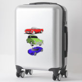 Sticker Clipart de voitures classiques et sportives (Sur valise)