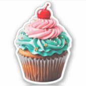 Sticker Clipart d'illustration de dessert de Cupcake d'ann (Devant)