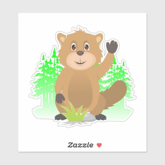 Sticker Clipart mole (Feuille)