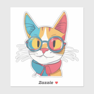Sticker Clipart pour le port de chats