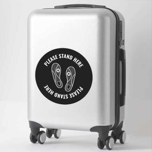 Sticker Cliquez Ici Pour Modifier La Couleur D'Impression  (Sur valise)