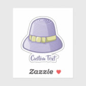 Sticker Cloche Casquette Lilac (Feuille)