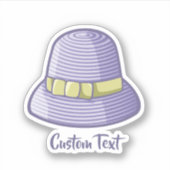 Sticker Cloche Casquette Lilac (Devant)