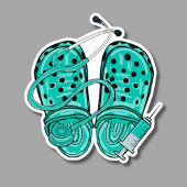 Sticker Clogs, stéthoscope et seringue imperméables