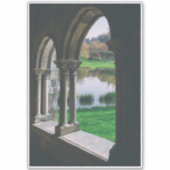 Sticker cloître gothique médiéval du XIIIe siècle au bord  (Devant)