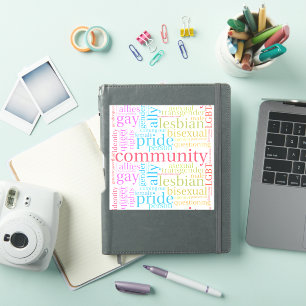 Sticker Cloud de mot communautaire LGBTQ+ SlipperyJoe