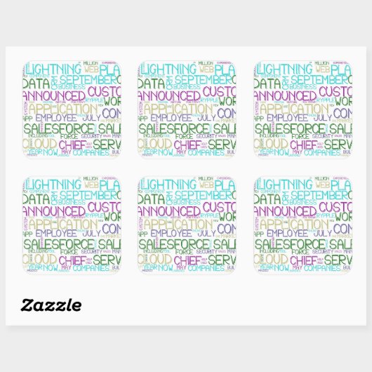 Sticker Cloud Word de Salesforce (Feuille)
