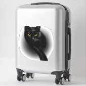 Sticker Clous de dépôt de chats noirs (Sur valise)